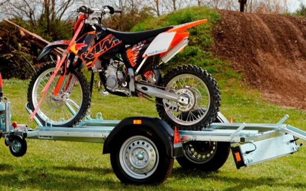 DDD BRENDERUP 2-Schienen-Motorradanhänger