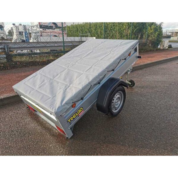 TRELGO Gepäckanhänger mit Stützrad und Flachplane