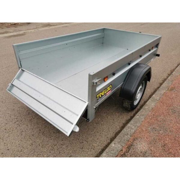 TRELGO Gepäckanhänger mit Stützrad und Flachplane